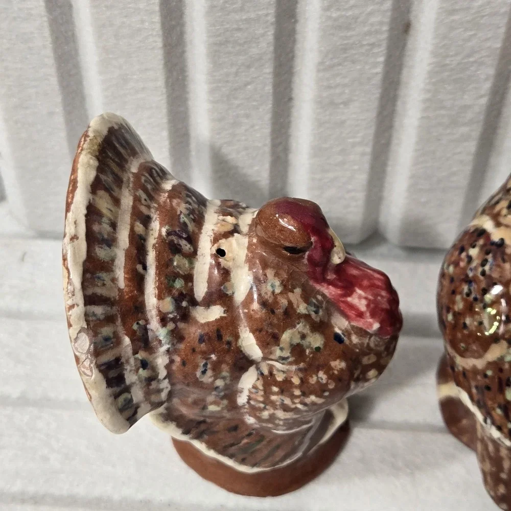 Hand Paint Turkey Salt And Pepper‎ Shakers.